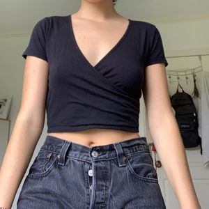 Cross front black top